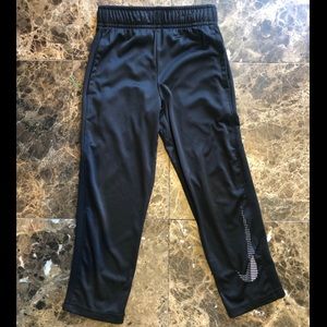 Nike Dri-fit black athletic pants sz4 mesh detail